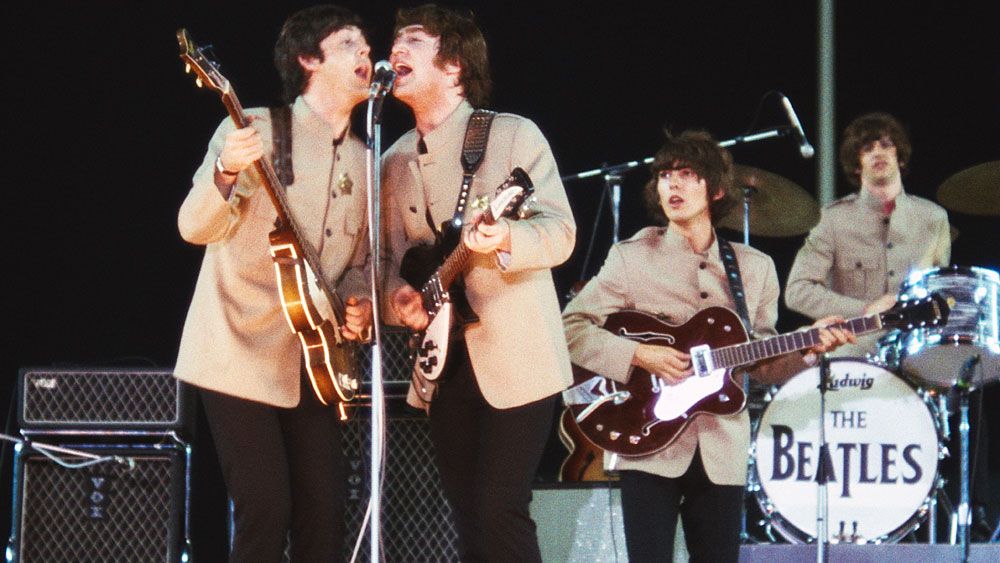 Posnetek koncerta The Beatles na Shea Stadiumu v New Yorku