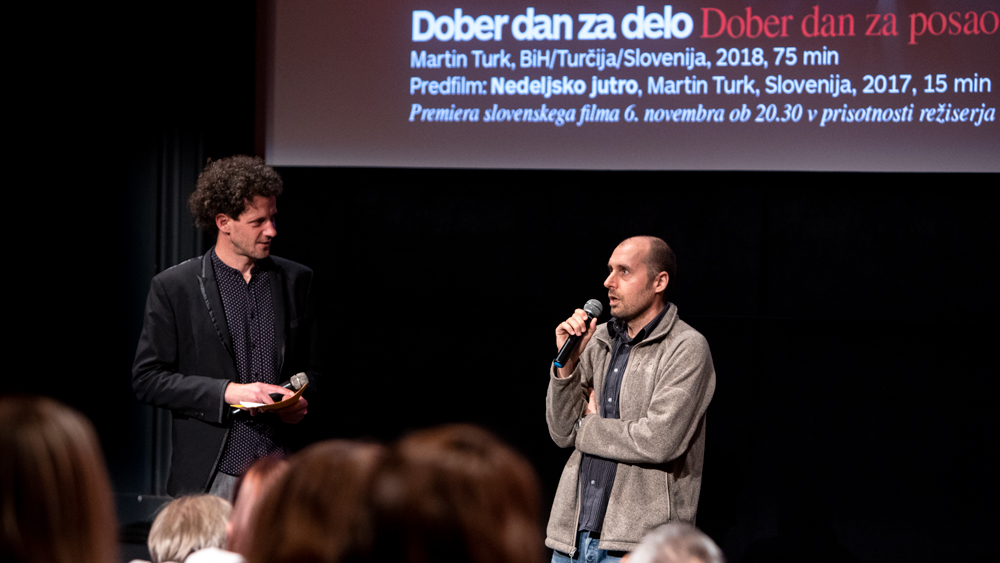 Foto utrinki s premiere filma Dober dan za delo