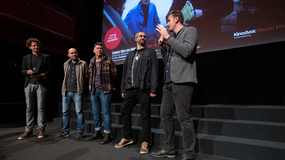 Foto utrinki s premiere filma Dober dan za delo