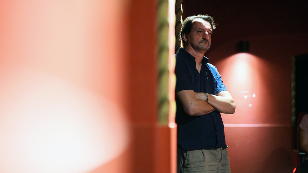 Darko Rundek in režiser Arsen Oremović na premieri filma Tretji svet