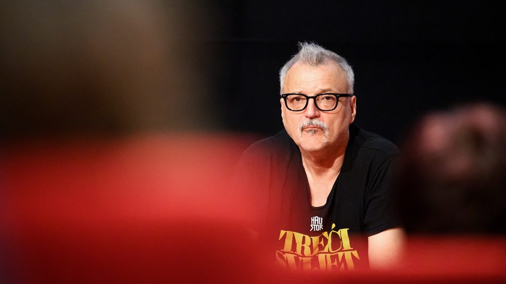 Darko Rundek in režiser Arsen Oremović na premieri filma Tretji svet